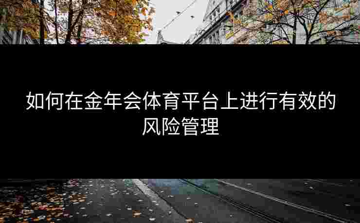 如何在金年会体育平台上进行有效的风险管理