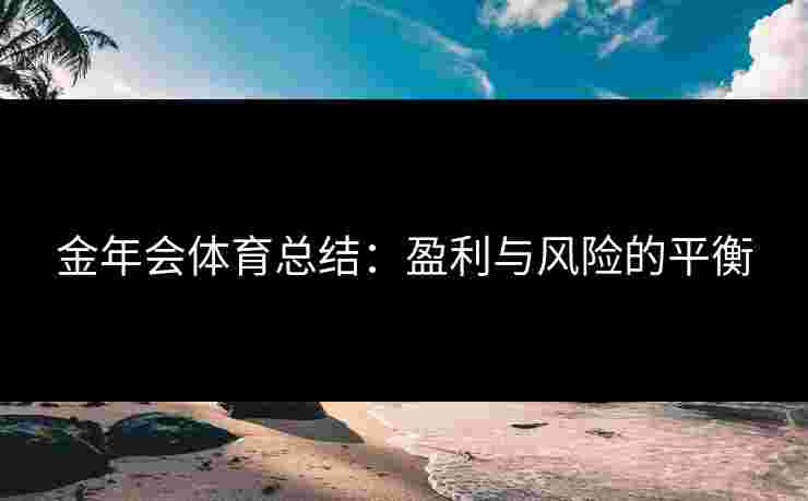 金年会体育总结：盈利与风险的平衡